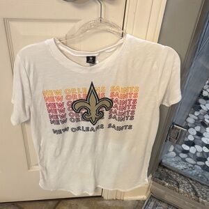 NFL New Orleans Saints White Tee